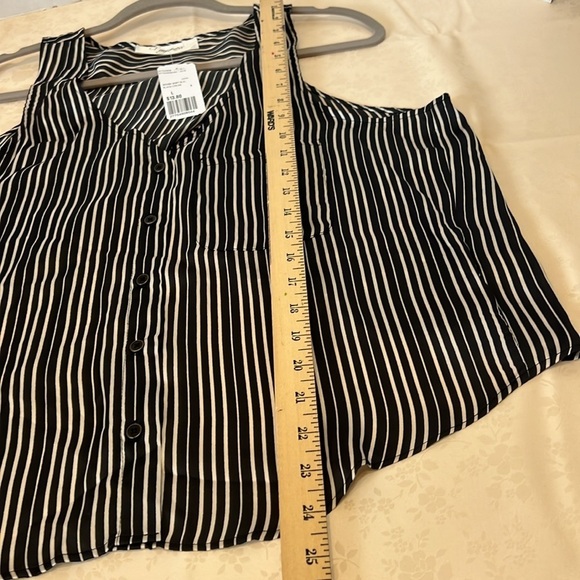 Forgiveness Woven Black/Cream Blouse/Top  Size L - Picture 4 of 5